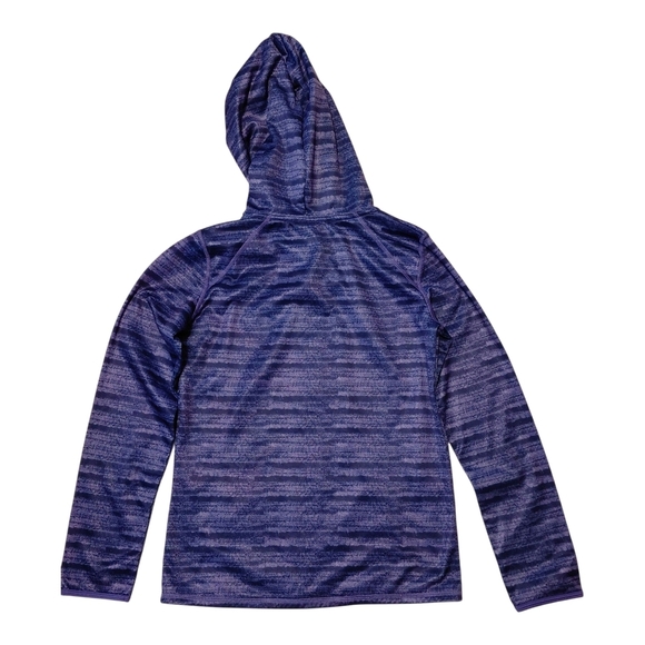 Athletic Works Women's Purple Striped Hoodie - Picture 4 of 6